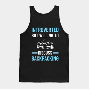 Introverted Backpacking Backpack Backpacker Tank Top